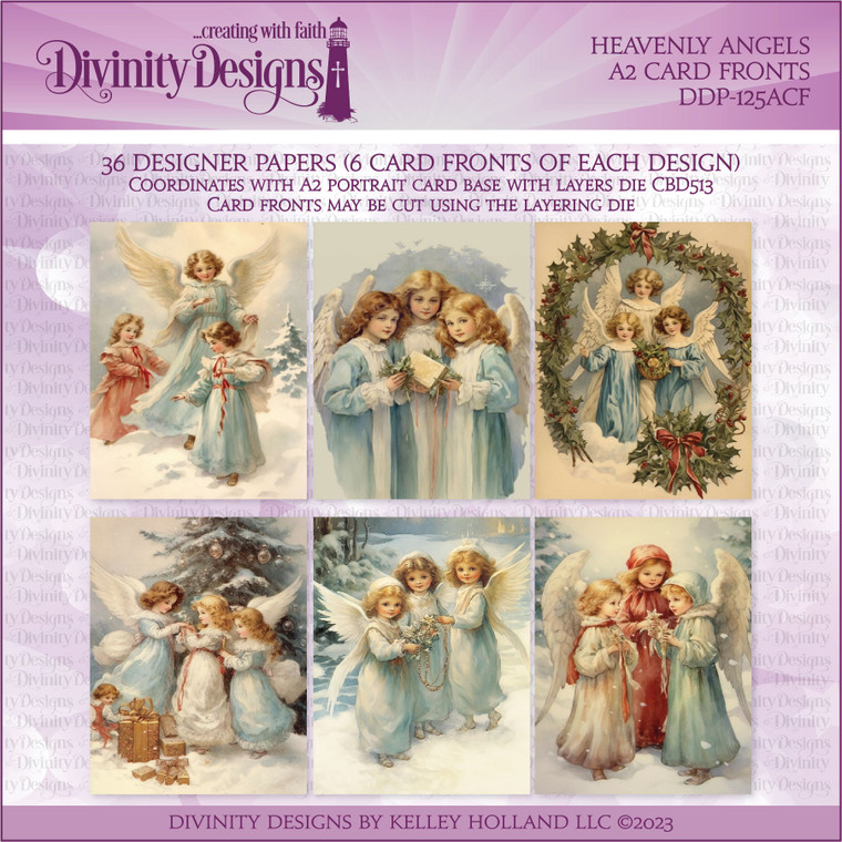 HEAVENLY ANGELS A2 CARD FRONTS