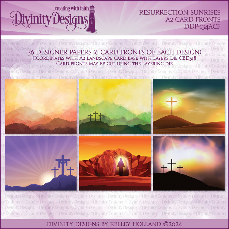 RESURRECTION SUNRISES A2 CARD FRONTS