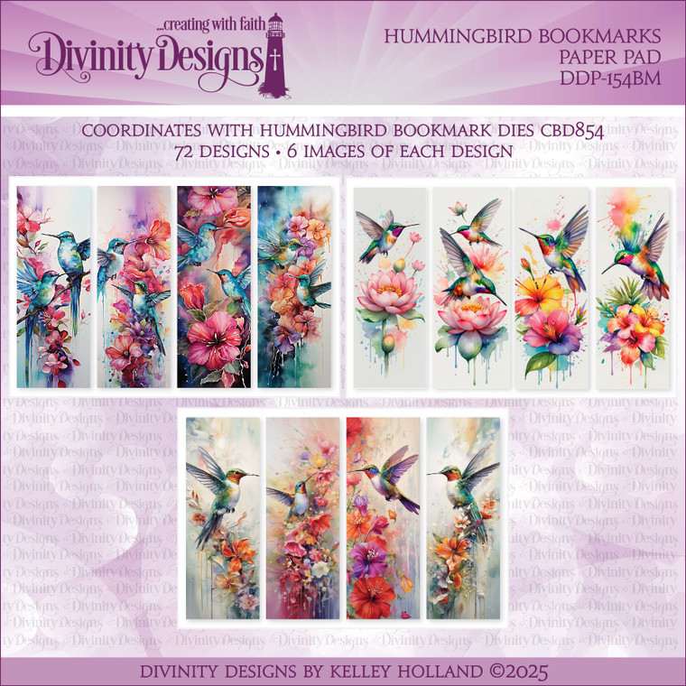 HUMMINGBIRD BOOKMARKS PAPER PAD