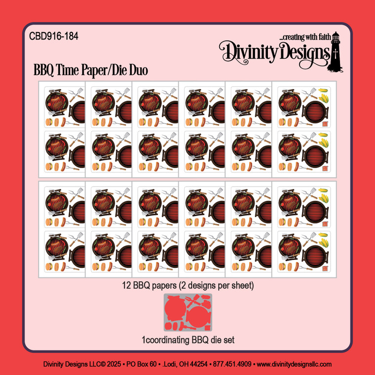 BBQ TIME PAPER/DIE DUO
