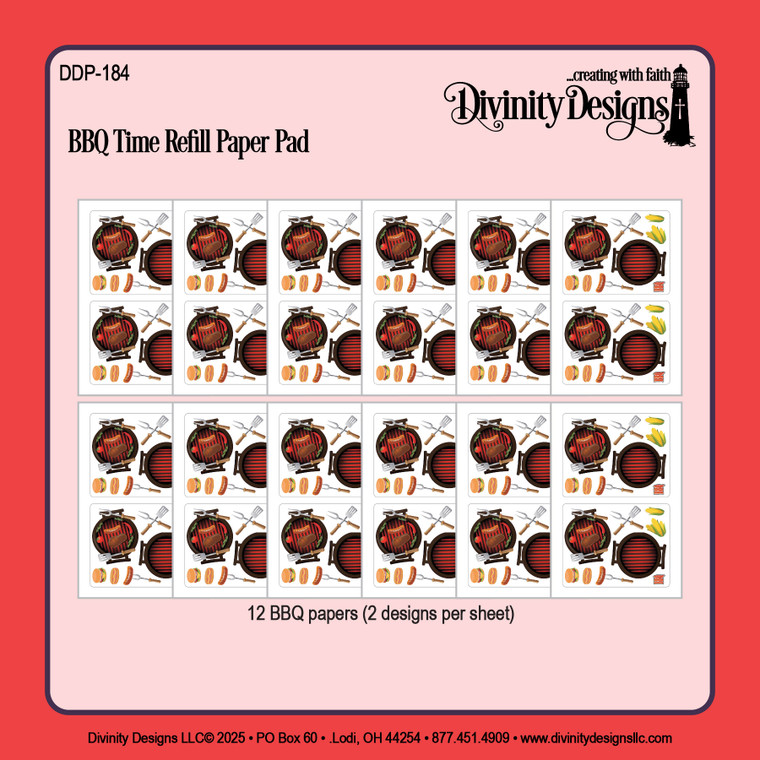 BBQ TIME REFILL PAPER PAD