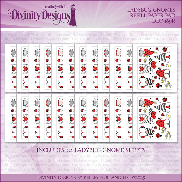 LADYBUG GNOMES REFILL PAPER PAD (BB MEMBERS ONLY*)