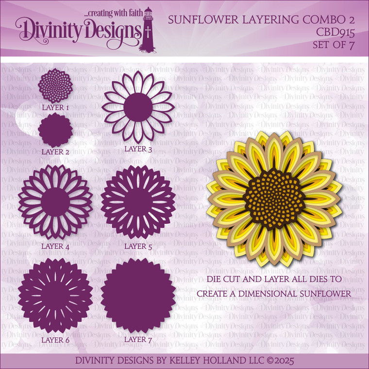 SUNFLOWER LAYERING COMBO 2 DIE