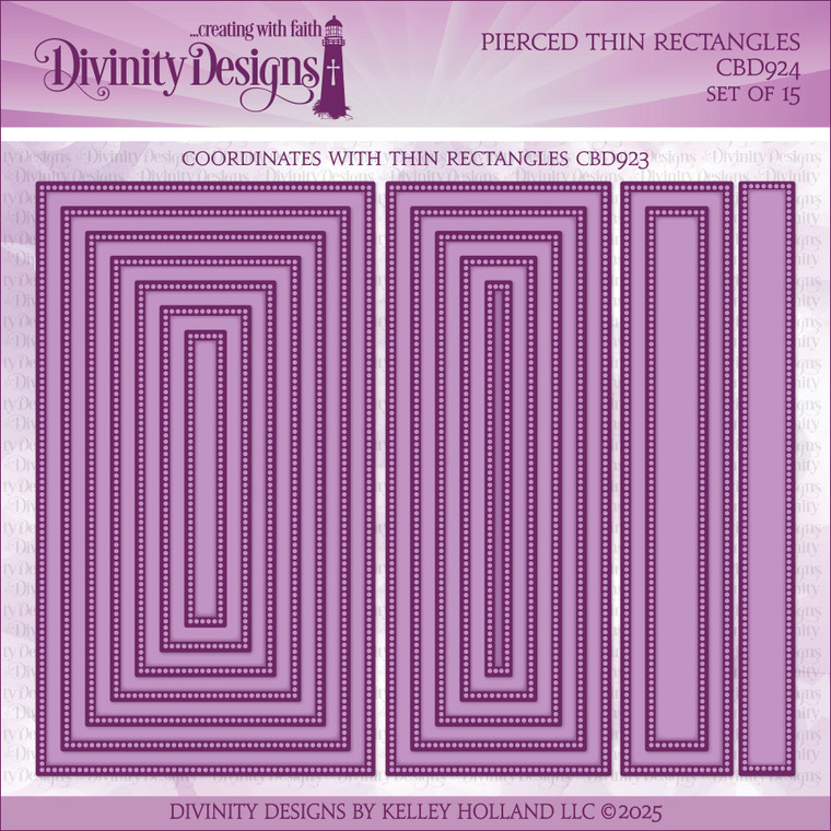 PIERCED THIN RECTANGLES DIES