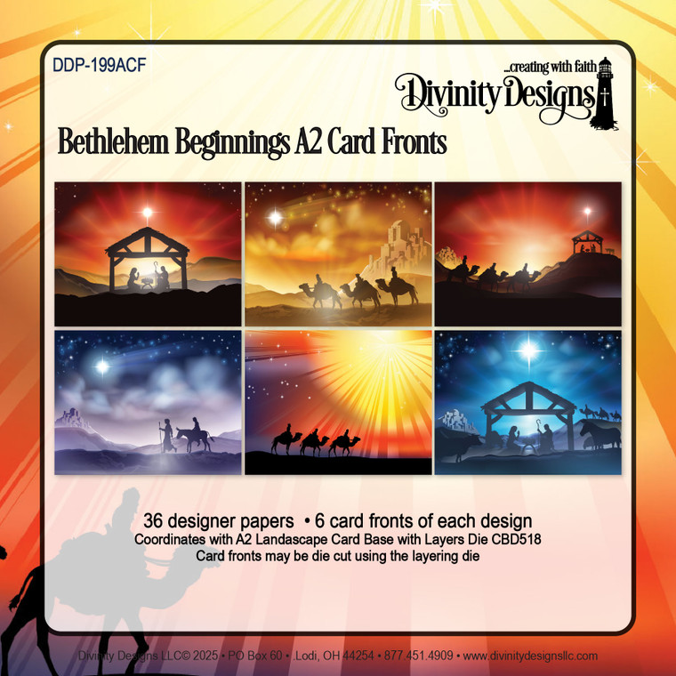 BETHLEHEM BEGINNINGS A2 CARD FRONTS PAPER PAD - BB MEMBERS ONLY