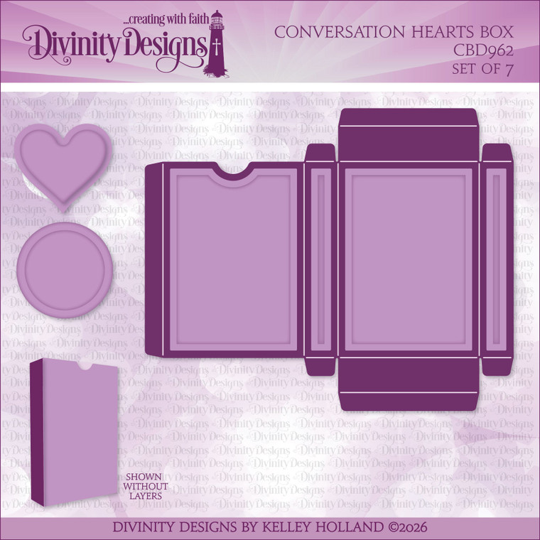 CONVERSATION HEARTS BOX DIE