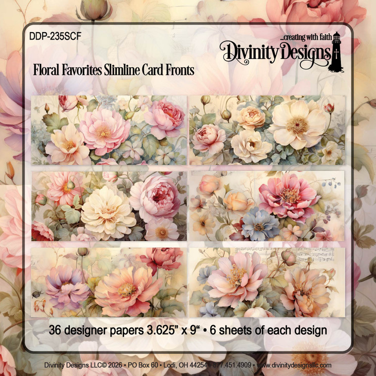 FLORAL FAVORITES SLIMLINE CARD FRONTS