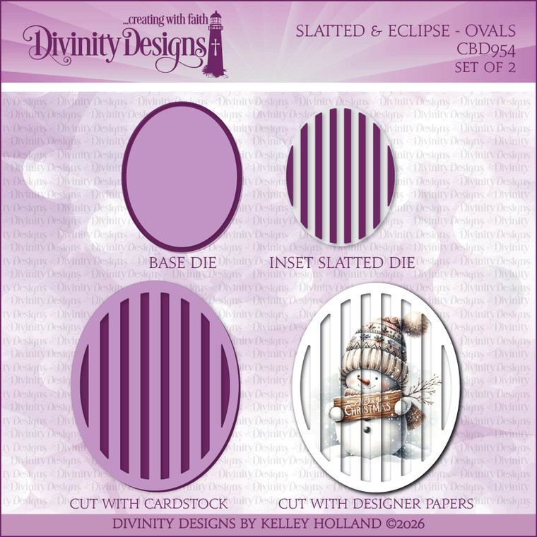 SLATTED & ECLIPSE - OVALS DIE -  WILL BE BACK IN STOCK 3/17/26