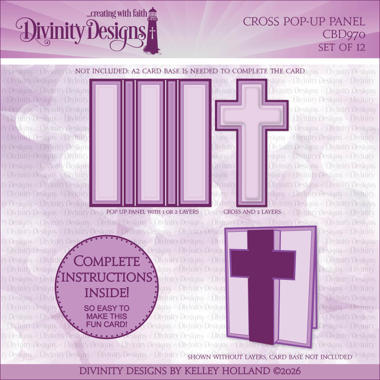 CROSS POP-UP PANEL DIE  *(SEE NOTE BELOW)