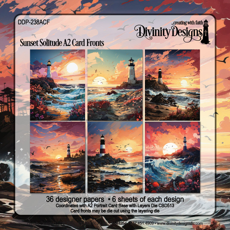 SUNSET SOLITUDE A2 CARD FRONTS PAPER PAD - *SEE BELOW