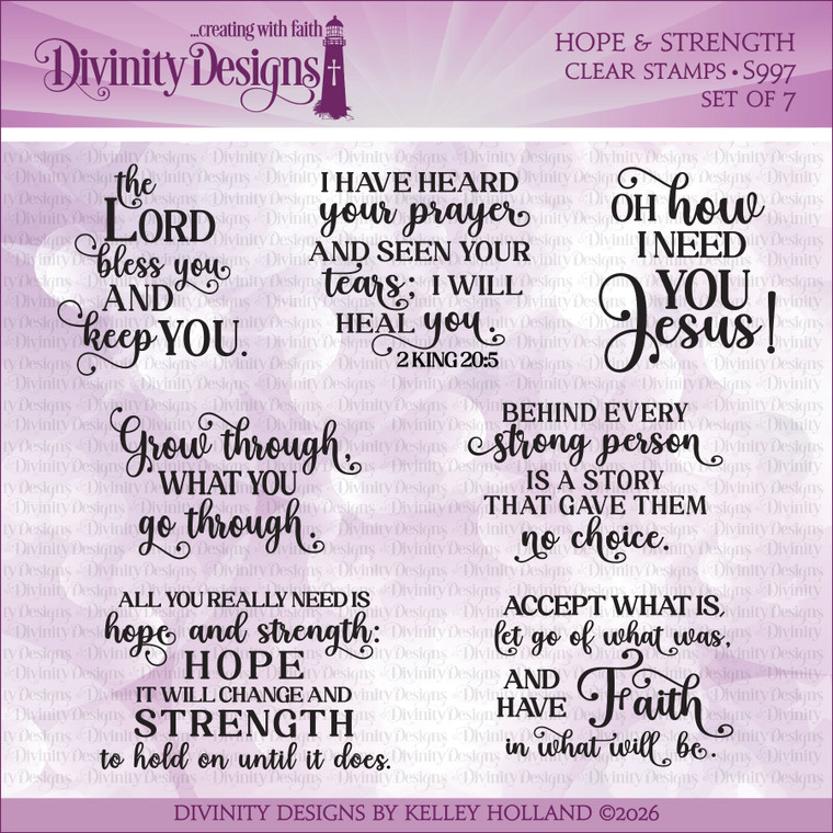 HOPE & STRENGTH (CLEAR STAMPS)