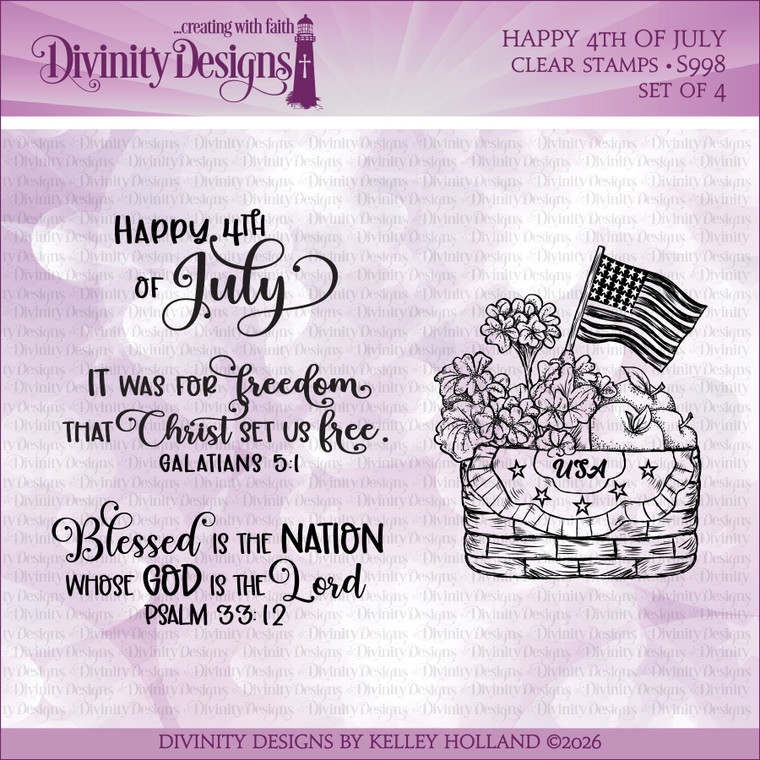 HAPPY 4th OF JULY  (CLEAR STAMPS) *SEE BELOW