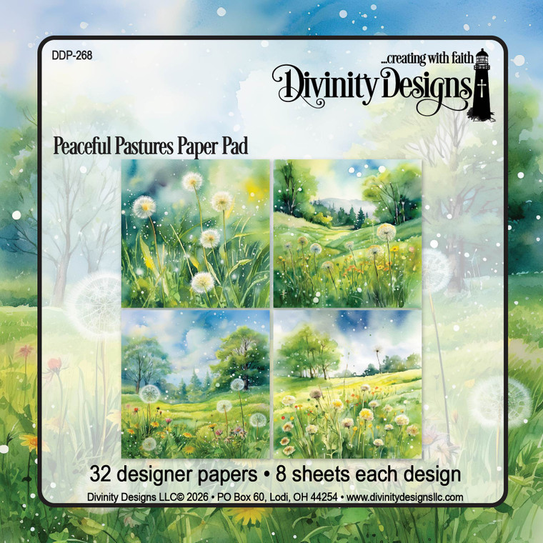 PEACEFUL PASTURES PAPER PAD - *SEE BELOW, BLESSINGS BOX MEMBER ONLY!!