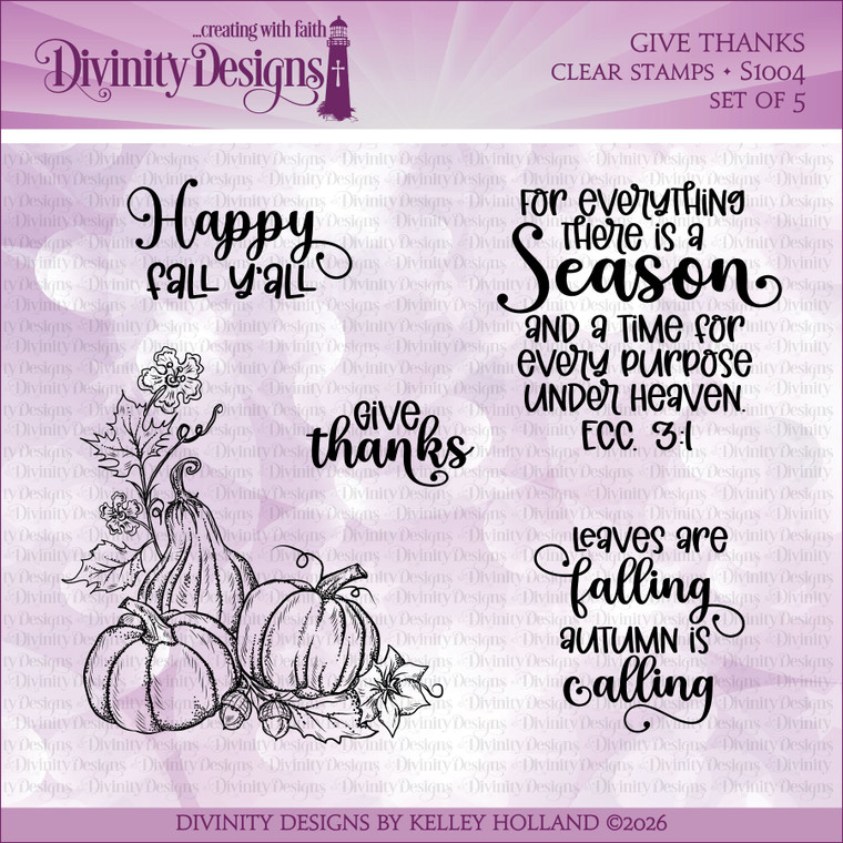 GIVE THANKS (CLEAR STAMPS) *SEE BELOW