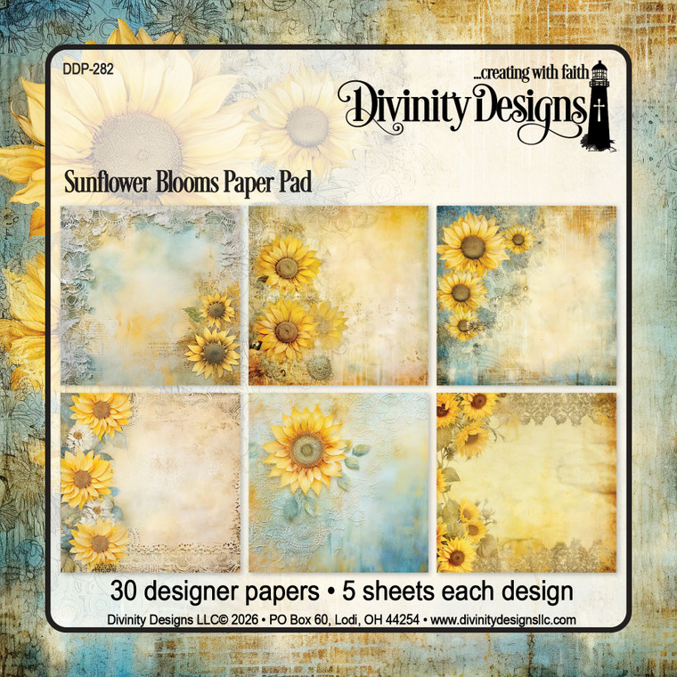 SUNFLOWER BLOOMS PAPER PAD