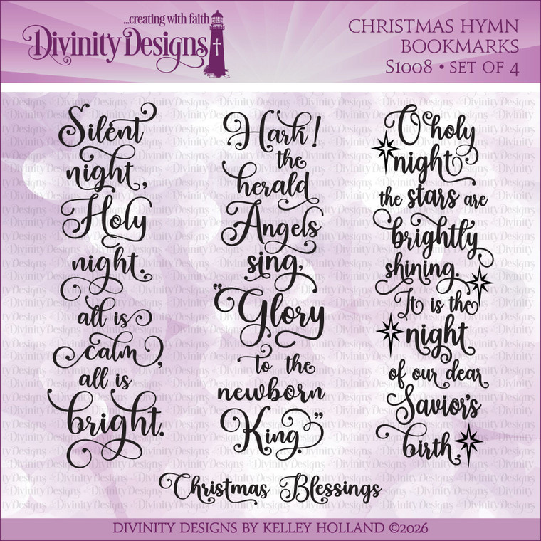 CHRISTMAS HYMN BOOKMARKS (CLEAR STAMPS)