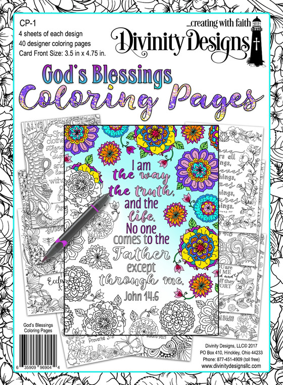 GOD'S BLESSINGS COLORING PAGES