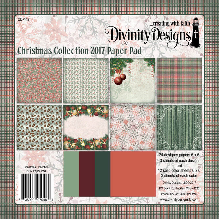 CHRISTMAS COLLECTION 2017 6X6 PAPER PAD