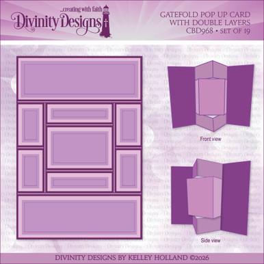 GATEFOLD POP UP CARD WITH DOUBLE LAYERS DIE