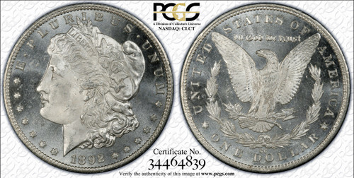 1892 cc $1 PCGS MS-64DMPL