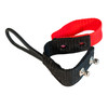 Red Trailer Safety Tie designed to releae under pressure and safely release the horse from the tailer. 