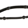 Raven Rubber Rein in Black at Nunn Finer.