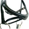 Black Anatomical Bridle with Removable Flash 