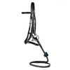 Black Italian Leather Anatomical Dressage Bridle 