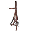 Brown Anatomical Bridle with Curved Cheek Pieces and Curved Crown Piece