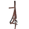 Brown Anatomical Bridle with Curved Cheek Pieces and Curved Crown Piece
