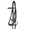 Brown Anatomical Bridle with Removable Flash
