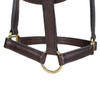 Triple Stitched Halter with Rolled Throat and Snap