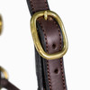 Triple Stitched Halter with Rolled Throat and Snap