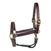 Triple Stitched Halter with Rolled Throat and Snap