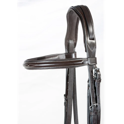 Padded Crown on Hunter Bridle 