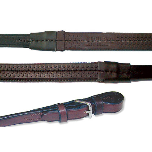 Buckle Ends Rubber Reins with Hand Stops Buckle Ends Rubber Reins with Hand Stops