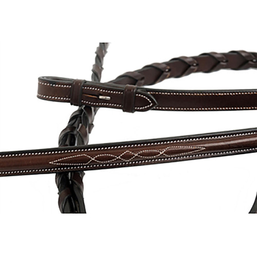 Round Raised Fancy Stitched Lace Reins Extra Long Round Raised Fancy Stitched Lace Reins Extra Long