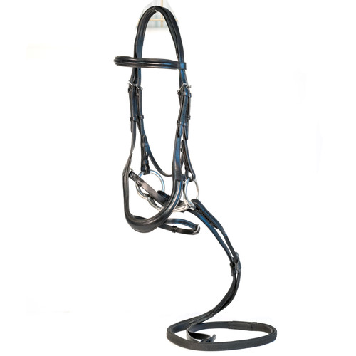 Black Anatomical Dressage Bridle 