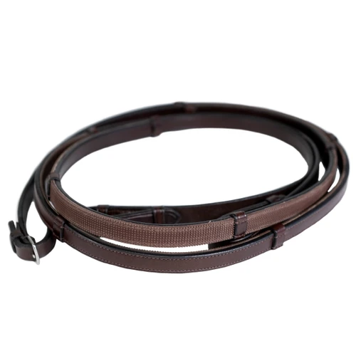 Grand Prix Rubber Lined Reins with Hand Stops