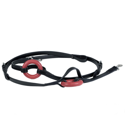 Extra Long Leather Side Reins with Donuts
