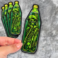 Skeleton inside a bottle stickers