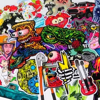 Collage of custom vinyl stickers