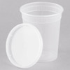32 oz Microwavable Translucent Plastic Deli Container and Lid [72 Pcs]