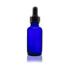 30ml [1 oz] COBALT BLUE Boston Round Bottle with Standard Glass Dropper [12 Pcs]