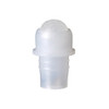 8ml (1/4 oz) CLEAR Roll on Bottle With Black Caps & Plastic Roller [72 PCS]