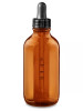 120ml [4 oz] AMBER Boston Round Bottle with 22-400 Standard Glass Dropper 7X108mm with Graduated Marks [64 Pieces]