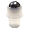 10ml (1/3 oz) Clear Rollon Bottle With Stainless Steel Roller & Black Caps