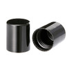 10ml (1/3 oz) Clear Rollon Bottle With Stainless Steel Roller & Black Caps