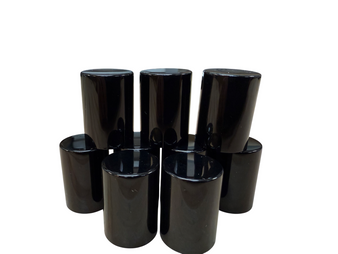 10mm Aluminum Shiny Black Cap for Roller Bottle