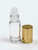 5 ml (1/6 oz) Clear Roll on With Aluminum Gold Caps [144 PCS]